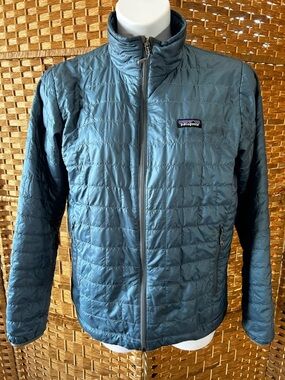Patagonia Nano Puff Jacket Wave Blue Teal Primaloft Lightweight M Gorpcore